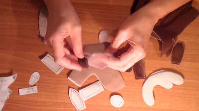 Интерьерный олень из велюра и кожи. Часть1.Ольга Канунникова смотреть онлайн