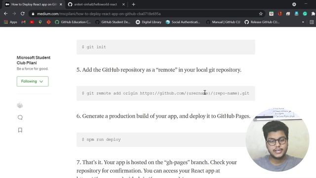 How to Deploy React app on GitHub? смотреть онлайн