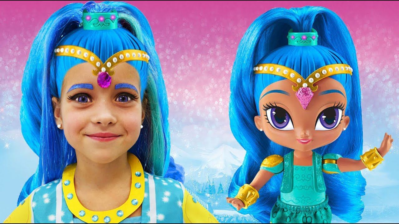 София превратилась в Куклу Шиммер и Шайн, Sofia Dress up & New Make Up with toys Shimmer and Shine смотреть онлайн