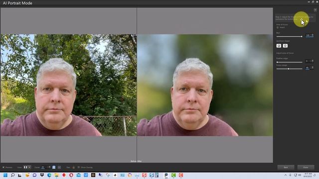 Corel Paintshop Pro 2023 - AI Portrait Mode - Bokeh, Blurry Background смотреть онлайн