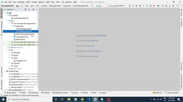 How to add BottomNavigationView in android kotlin смотреть онлайн