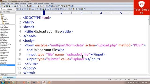 PHP File and Images Upload to Website with example | Learn PHP Programming | PHP Part 17 смотреть онлайн