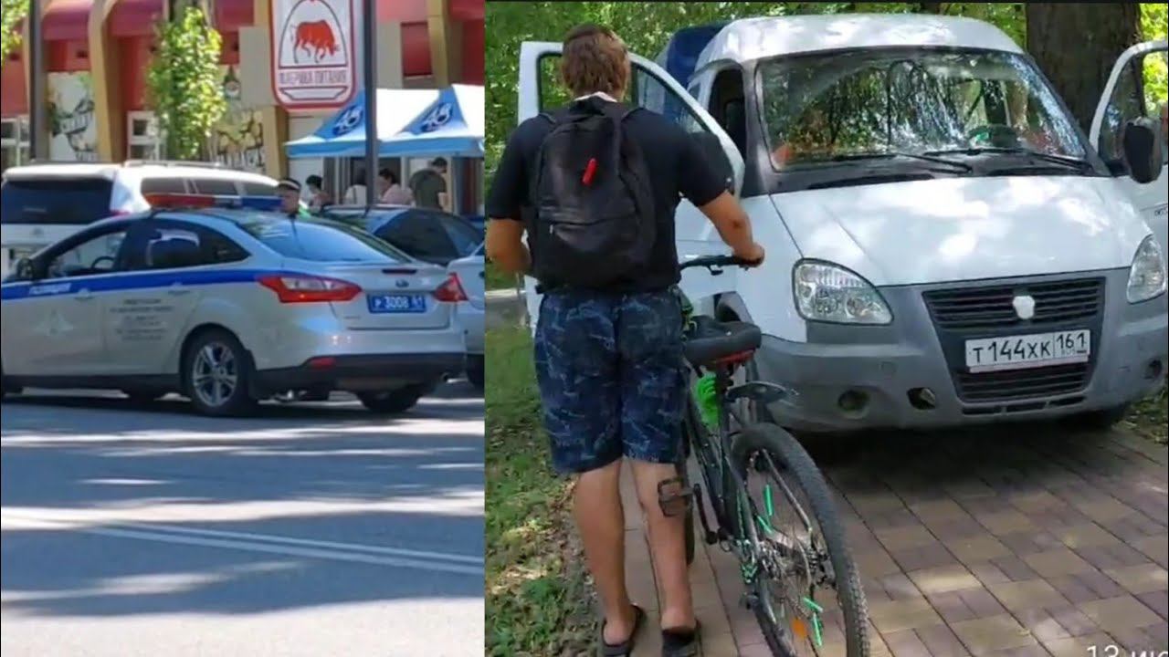 Нарушители нарушают ПДД, ДПС бездействуют. Газель наехала на блогера.(13.07.2023) смотреть онлайн