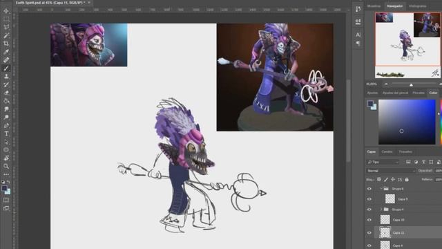 Dazzle - Ilustración en Photoshop (Dota 2) смотреть онлайн