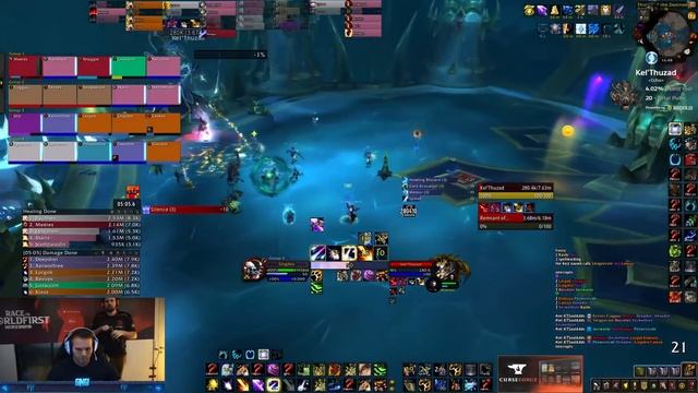 WORLD FIRST Mythic Kel'Thuzad - Sanctum of Domination - Echo Gingi Balance Druid PoV смотреть онлайн