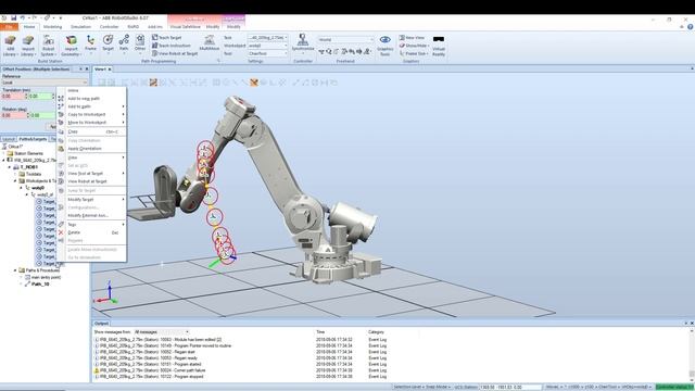Copy and apply orientation in Robot Studio смотреть онлайн