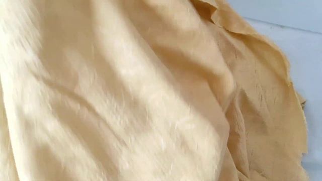 Ткань отрезы из СССР голубой атлас, жёлтый портьерный шёлк смотреть онлайн