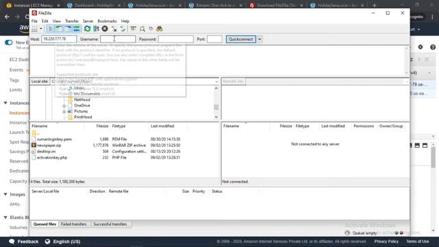 How to connect Amazon AWS EC2 WordPress File With Filezilla Like Cpanel | how to access files amazo смотреть онлайн