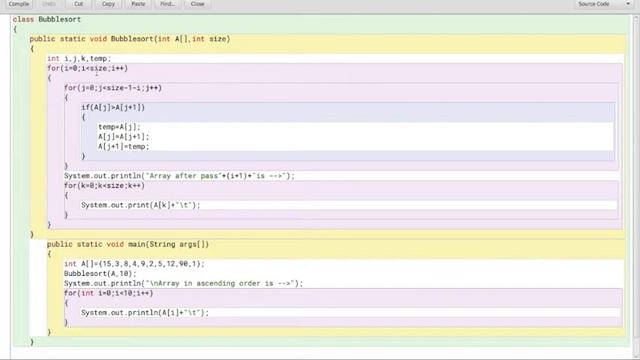 CLASS 10, 11 & 12 COMPUTER SCIENCE -JAVA TUTORIAL SERIES - Bubble Sort in Java смотреть онлайн