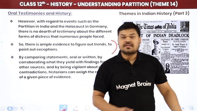 Class 12 History Chapter 14 | Oral Testimonies and History - Understanding Partition (2022-23) смотреть онлайн