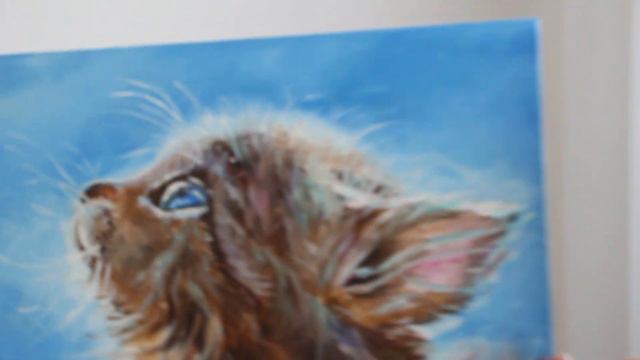 Картина маслом Котенок на солнышке смотреть онлайн