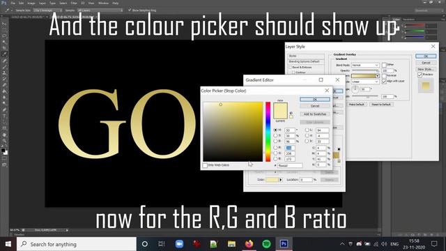 How to create a gold gradient in Photoshop CS6 смотреть онлайн
