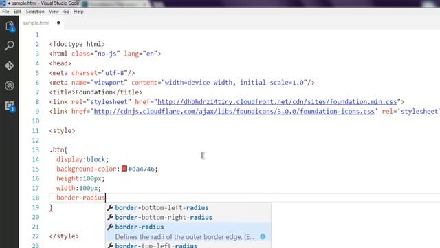 Responsive Circle button CSS in HTML5 Zurb Foundation смотреть онлайн