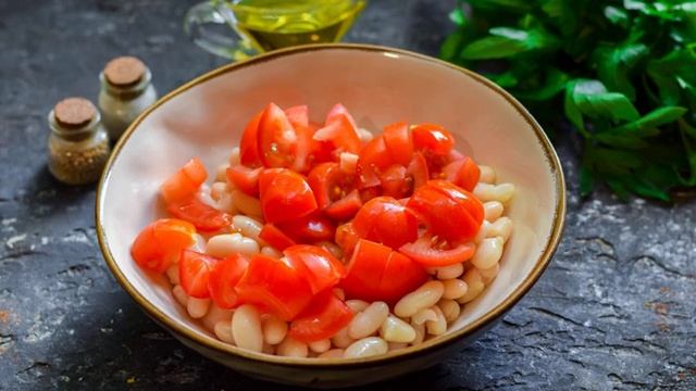 Салат с мидиями и фасолью смотреть онлайн
