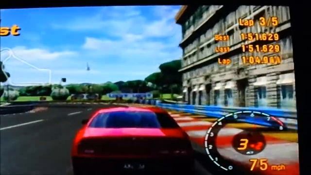 Gran Turismo 3 A-Spec- Area D: Rome Circuit II [Hard Difficulty] смотреть онлайн