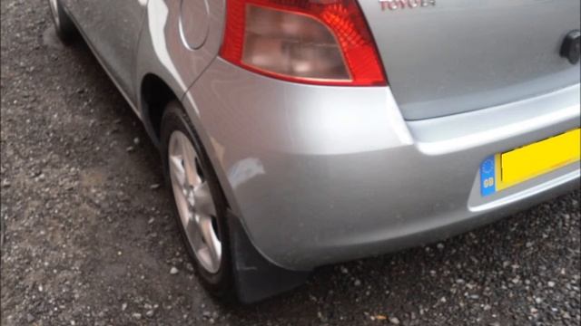 Accident damaged Toyota Yaris same day repair and refinish, before and after. смотреть онлайн