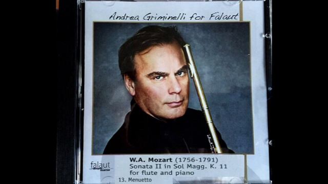 Andrea Griminelli plays Mozart's Sonata II in Sol Magg K 11 Menuetto for flute and piano смотреть онлайн