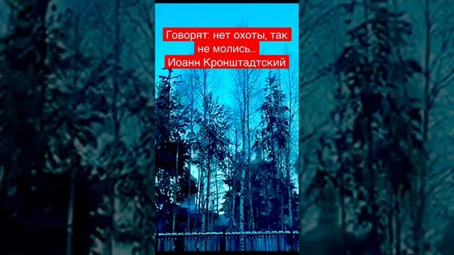 Говорят: нет охоты, так не молись…Иоанн Кронштадтский #православие #молитва смотреть онлайн