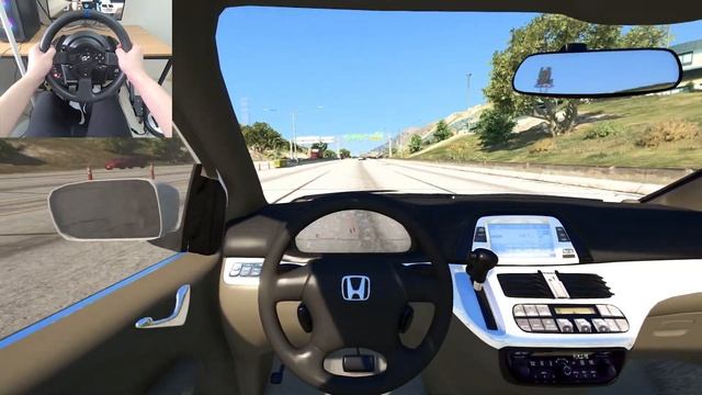 GTA 5 - 2005 Honda Odyssey [Steering Wheel gameplay] смотреть онлайн