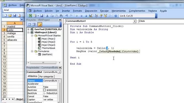 Excel 2003 formularios vba: bucle for - www.ofimaticaparatorpes.com смотреть онлайн