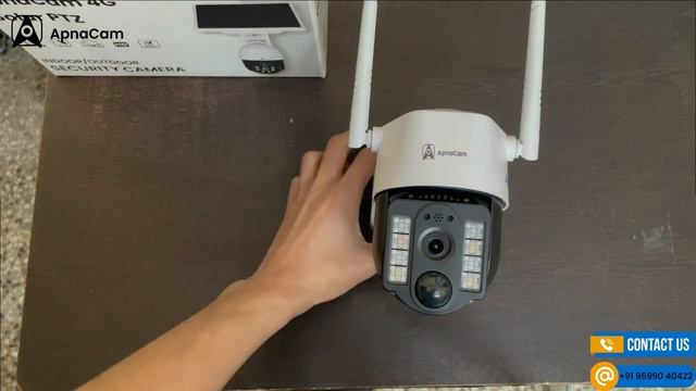 ApnaCam New 4G Solar 2.0 PTZ CCTV Camera Unboxing & Installation ( V380 Pro )