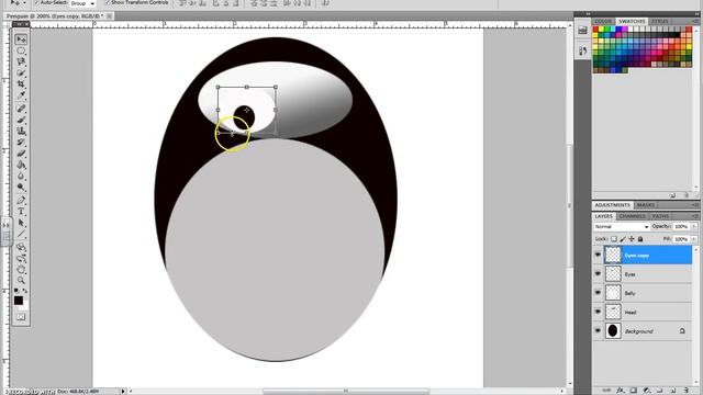 Penguin in Photoshop смотреть онлайн