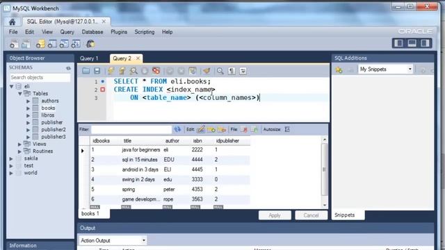Sentencia SQL CREATE INDEX con MySql смотреть онлайн
