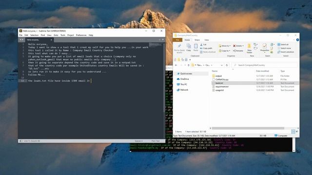 Filter And Valid Company e-Mail by Country (Python Tool) смотреть онлайн