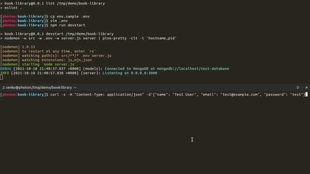 Running a Node project created with API Bakery смотреть онлайн