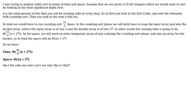 Computer Science: Is radix sort really O(n) for sorting 32 bit integers? смотреть онлайн