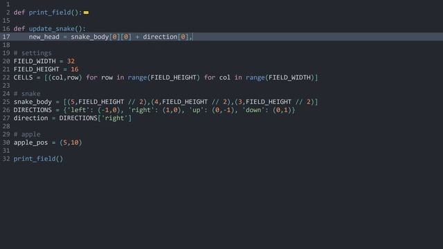 Snake in the powershell / terminal [with python] смотреть онлайн