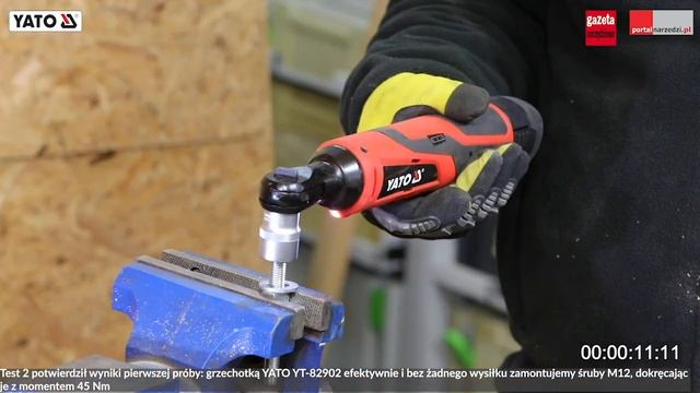 TEST AKUMULATOROWEJ GRZECHOTKI YATO YT-82902 смотреть онлайн