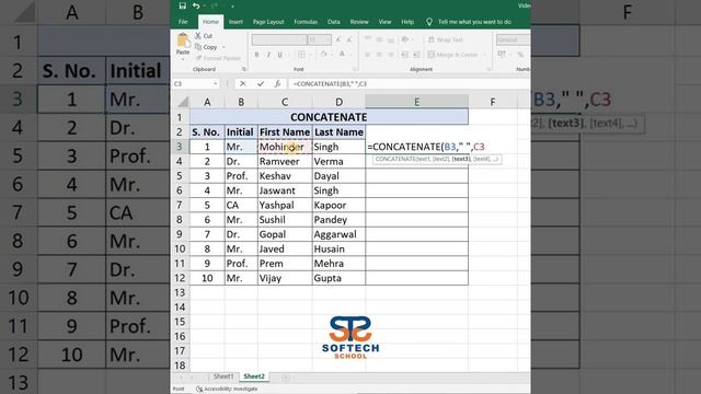 Learn CONCATENATE Function in Just 60 Sec || Excel смотреть онлайн