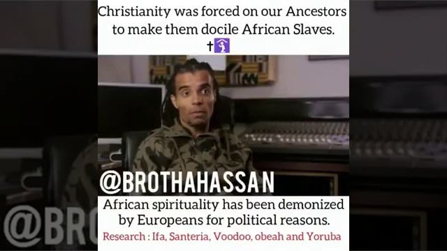 Christianity was forced on Africans to make them a docile slave. смотреть онлайн
