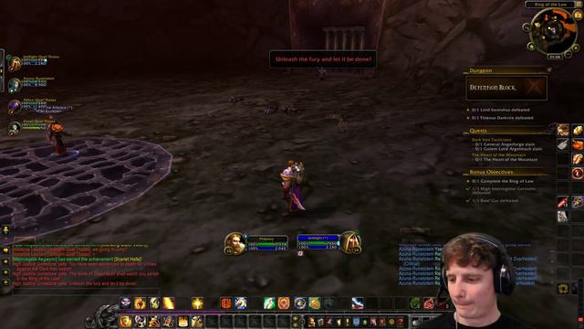 Legion WoW Paladin Tanking Blackrock Depths - Detention Block смотреть онлайн