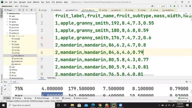 Python Class 12 CBSE csv module смотреть онлайн