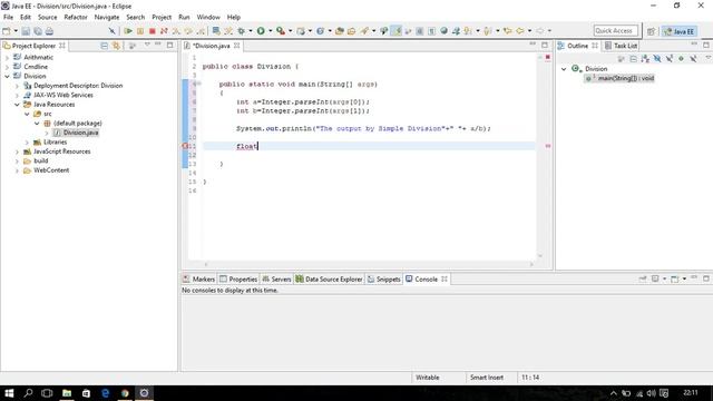 Division with Decimal points java program(type casting) смотреть онлайн