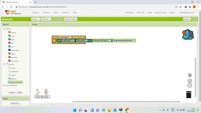 Use Bluetooth in MIT App Inventor App [2023] || Connect Devices or Arduino using Bluetooth Client смотреть онлайн