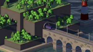 3D Анимация Поезда