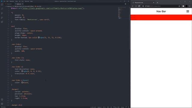 How to Make a Responsive Navigation Bar(HTML, CSS, JavaScript) смотреть онлайн