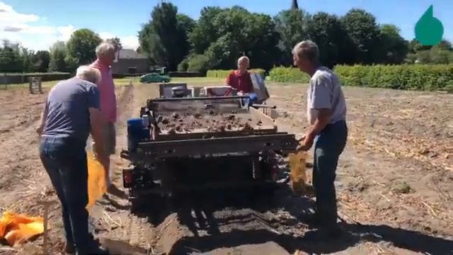 Комбайн для выкопки луковиц на небольших участках смотреть онлайн