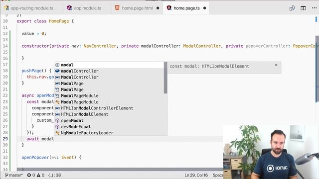 How to pass Data to Ionic 4 Modals, Pages & Popover смотреть онлайн