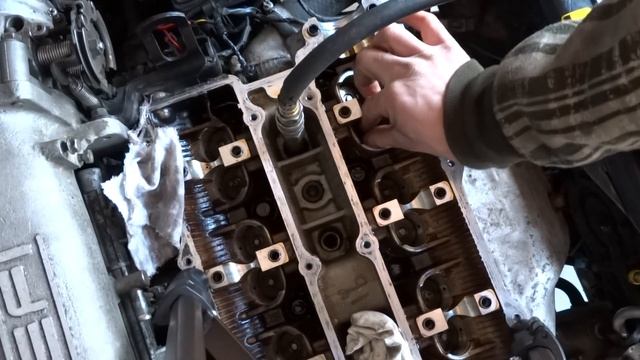 Замена маслосьемных колпачков Киа Кларус (Kia Clarus) 2.0i