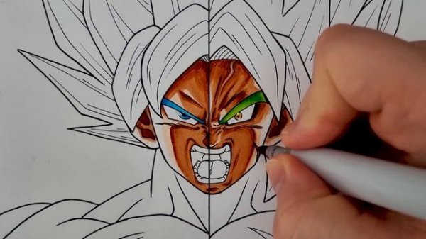 Drawing Goku and Broly | Awakened Legends Unleashed