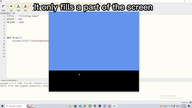 Pygame Zero Mu Editor Glitch! (Please Help!) смотреть онлайн
