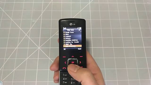 LG Chocolate KG800 Mobile Phone Menu Browse, Ringtones, Games, Wallpapers