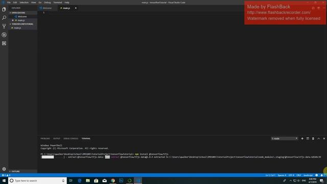Tensorflow/Tensorflow JS install and setup tutorial using Anaconda and Node.js смотреть онлайн