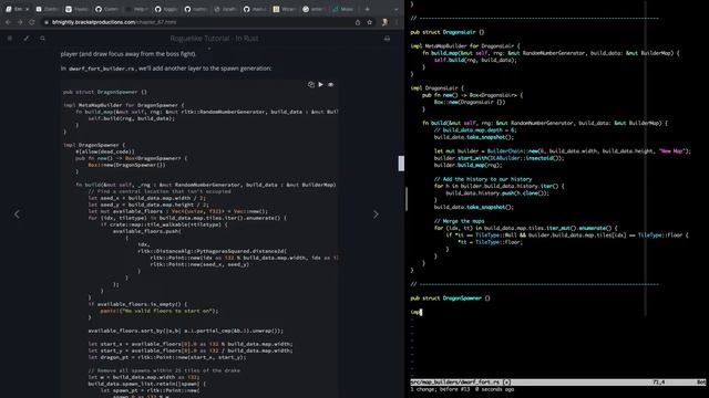 [Rust Programming] Learning to make a Roguelike - Day 82 смотреть онлайн
