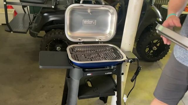 Weber Lumin Compact Outdoor Electric Barbecue Grill Review, Great electric grill full of features смотреть онлайн