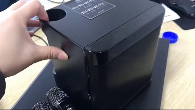 YS-203 Bluetooth колонка караоке бездротові мікрофони смотреть онлайн